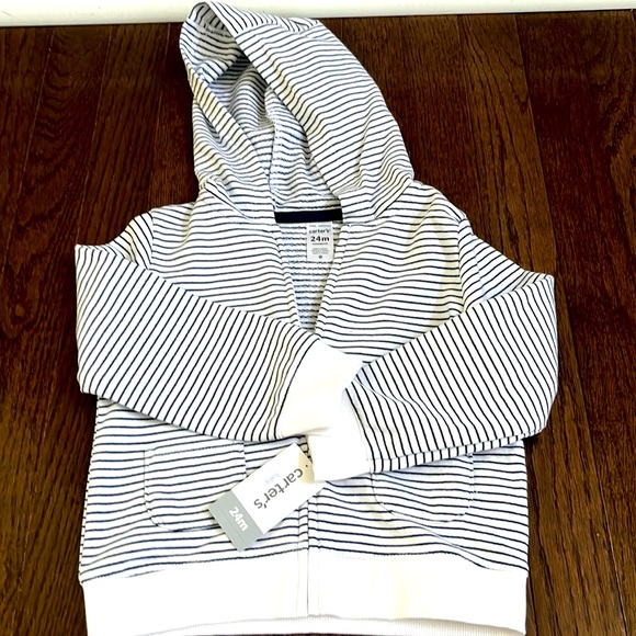 Carter’s Terrycloth Hoodie, 24mo, NWT - Picture 1 of 4